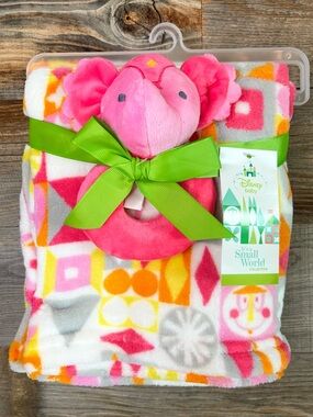 Mary Blair/It’s a Small World Throw Blankie + Rattle; Travel, baby, & more✨